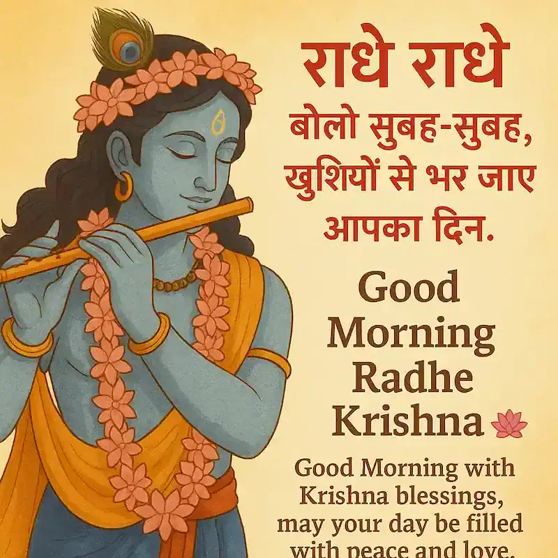 good morning radhe krishna images