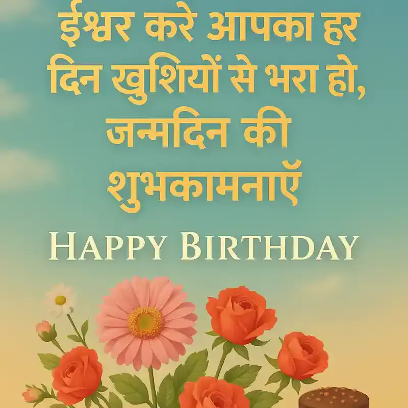 🎂 Birthday Wishes in Hindi & English – जन्मदिन की शुभकामनाएँ, Quotes & Images 2 Birthday Wishes in Hindi - Happy Birthday Image