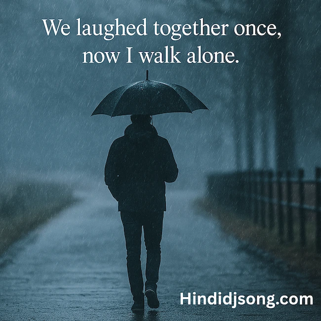 Heart touching dosti sad shayari ending banner with warm emotional colors