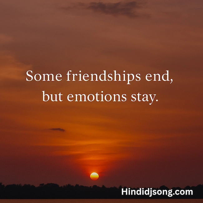 Heart touching dosti sad shayari main post cover image with friends walking at sunset