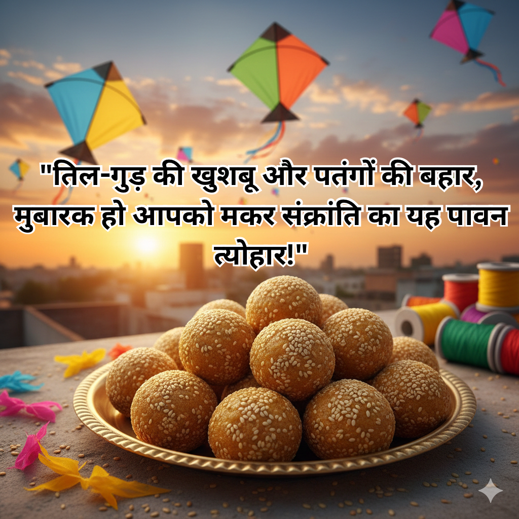 Makar Sankranti Dil Chhoo Lene Wali Wishes in Hindi.